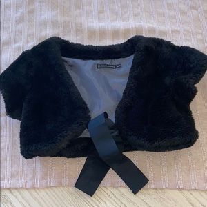 Little couture faux fur bolero